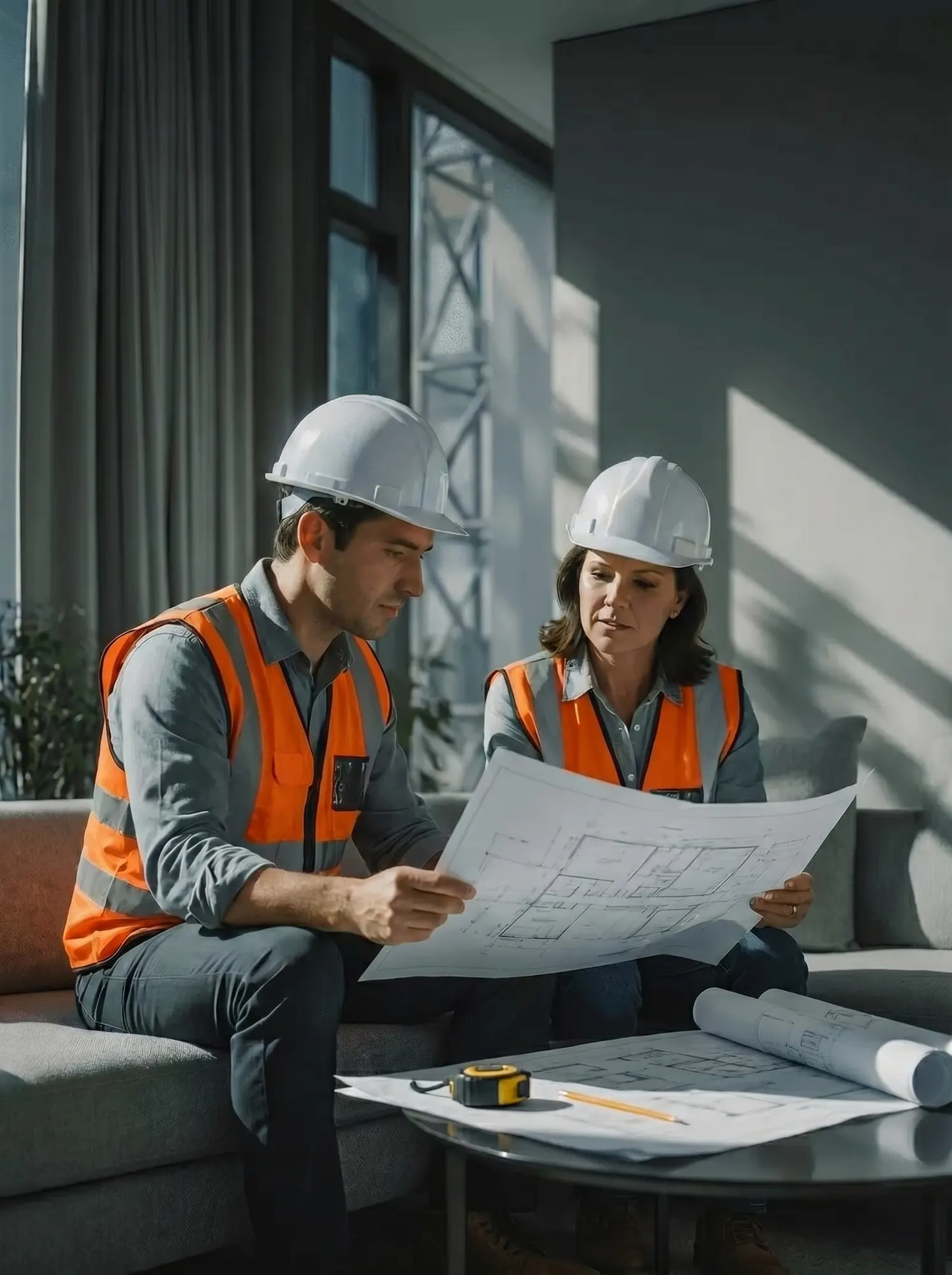 Ausführung und Koordination auf der Baustelle